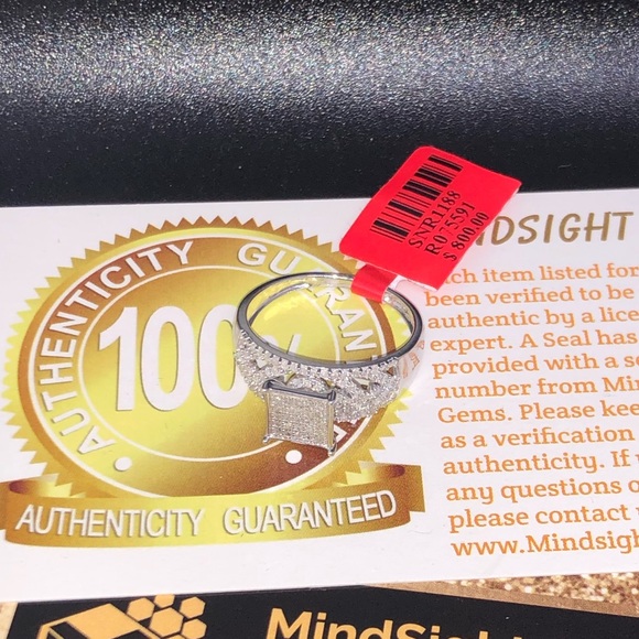 REAL DIAMOND Custom designer diamond ring. NOT CZ! - Picture 3 of 9